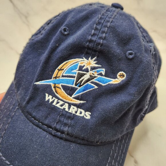VTG Otto Washington Wizards Blue Baseball Hat Embroidered *Retired Logo* OS - Picture 2 of 5